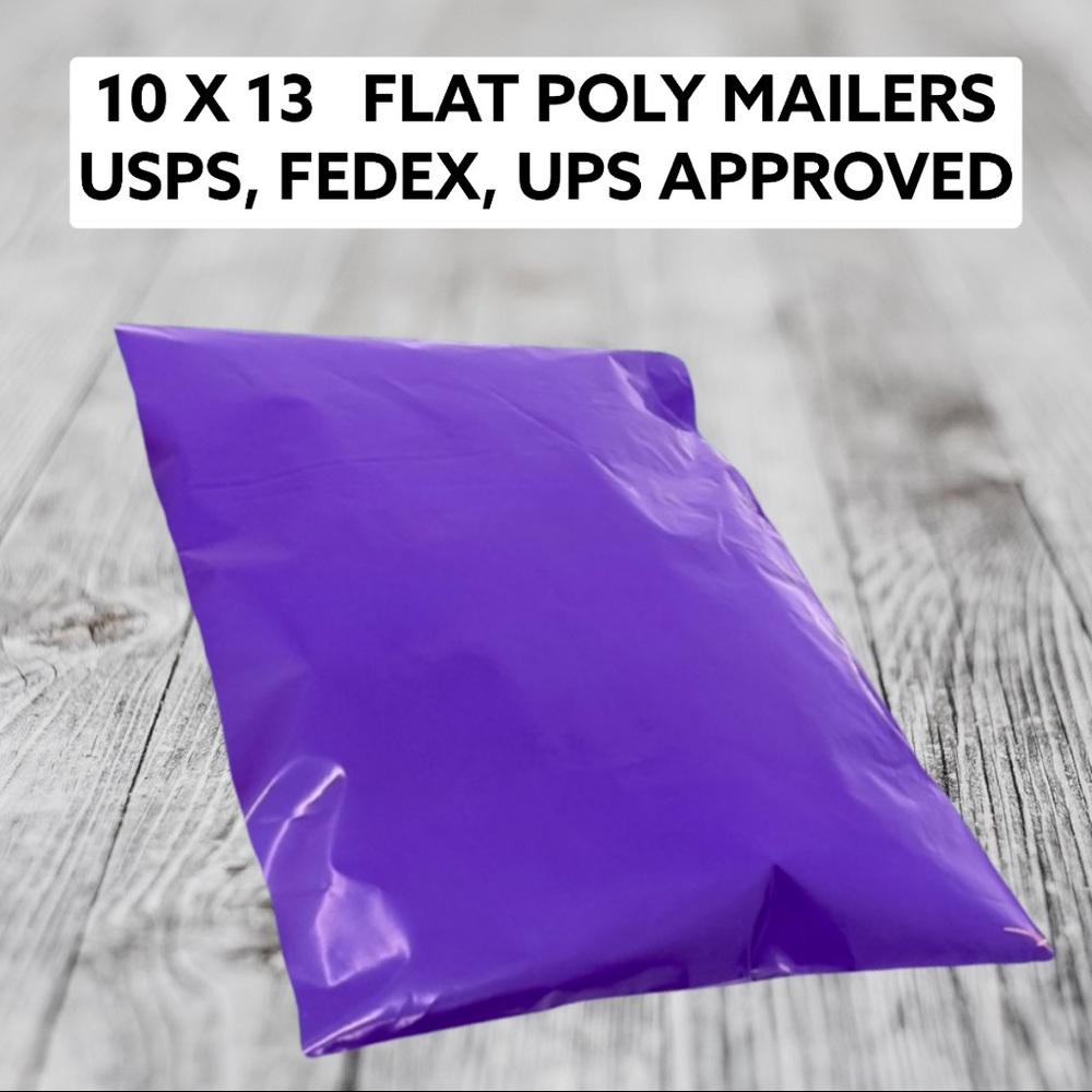 25 10X13 Poly Mailers Purple PRICE IS FIRM - Picture 7 of 9